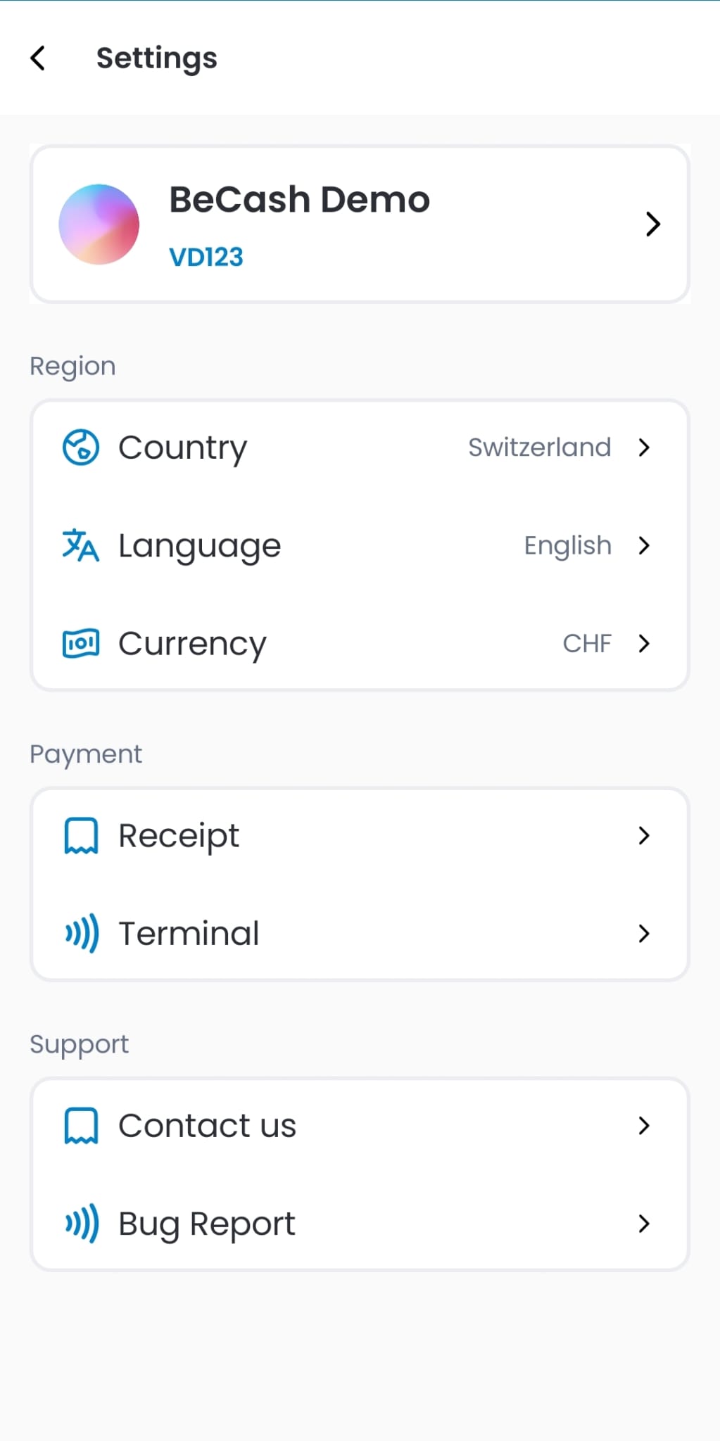 App screenshot